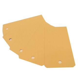 Merkelapper manilla 12x5,7cm med hull